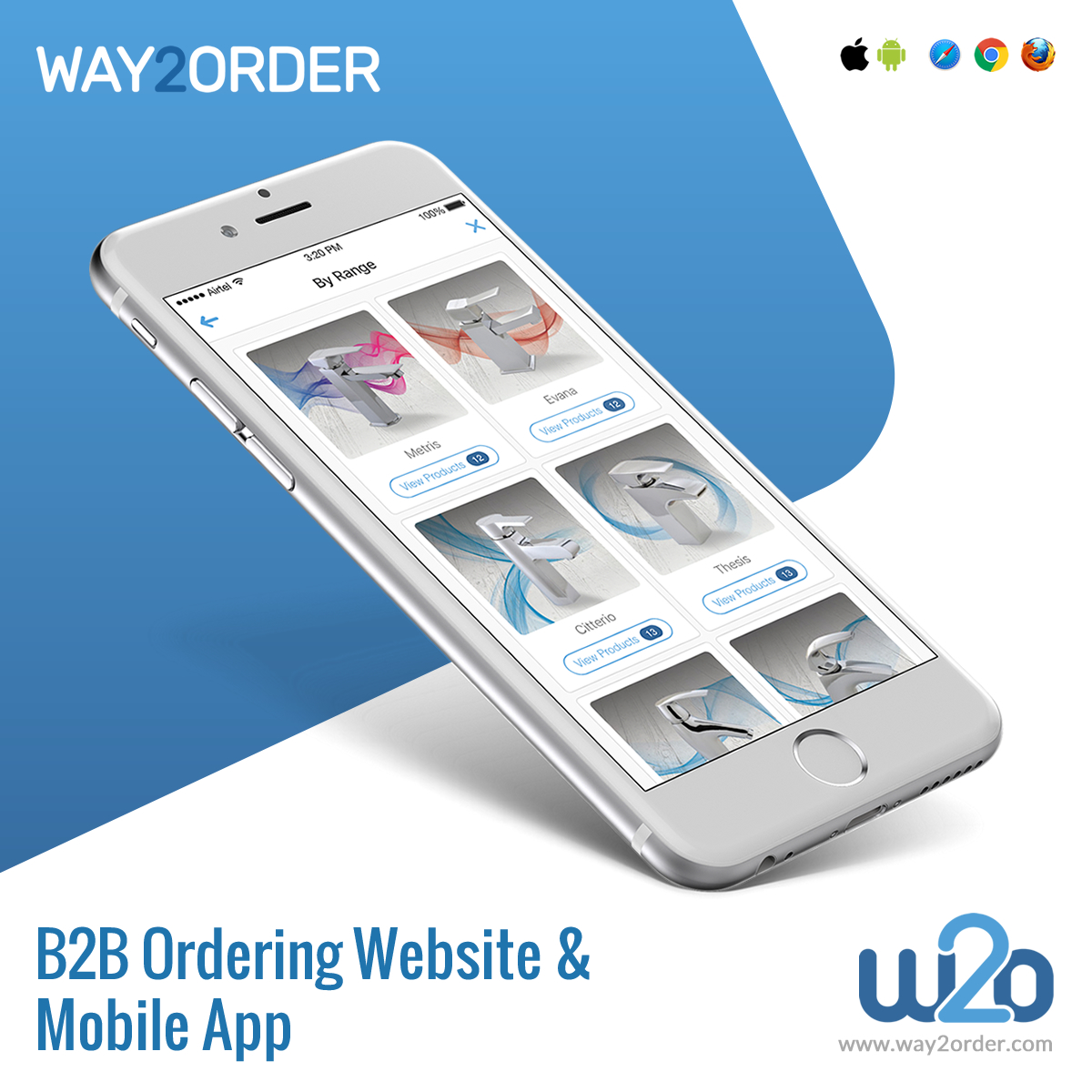 B2B Ordering Website and Mobile App