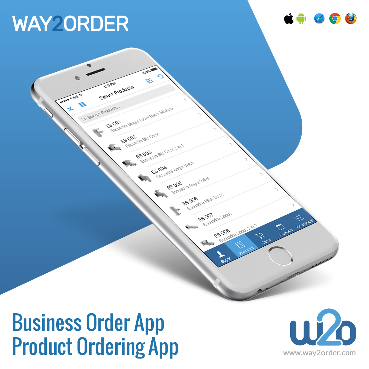 Business Order App / Product Ordering App
