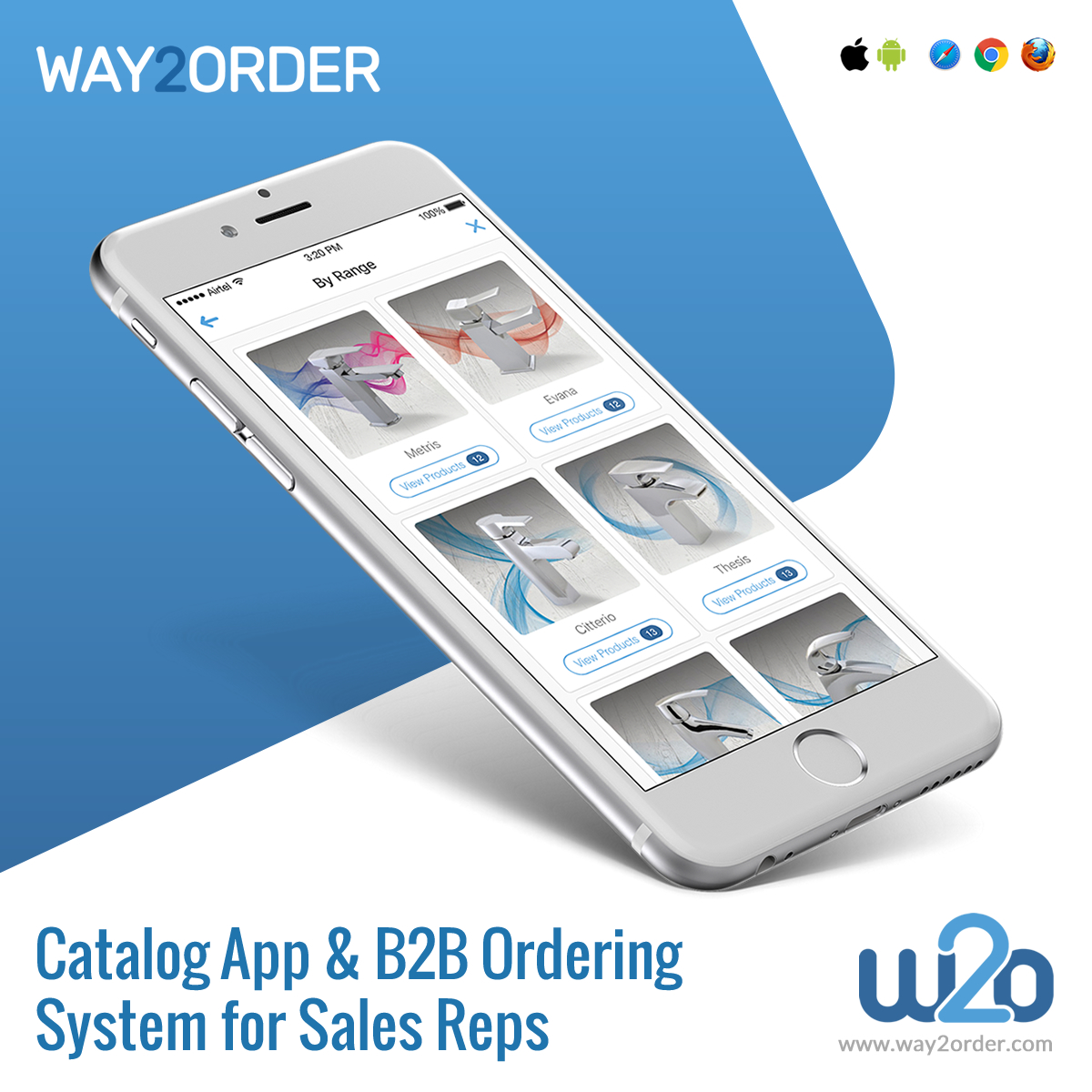 Catalog App and B2B Ordering System for Sales Reps