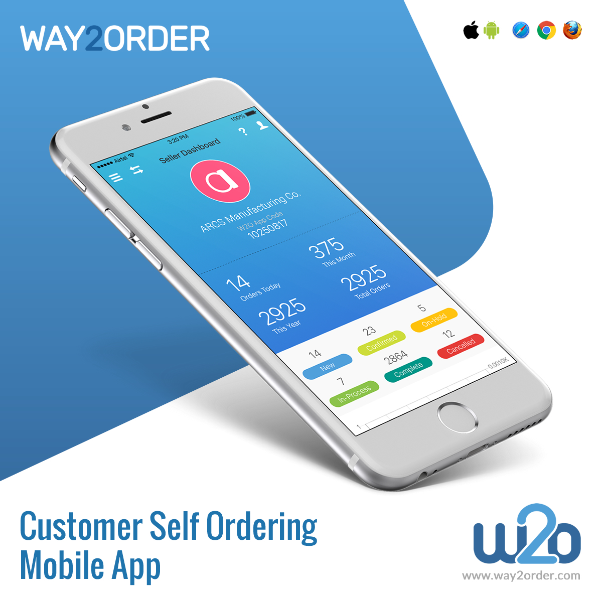 Customer Self Ordering Mobile App / Order Portal